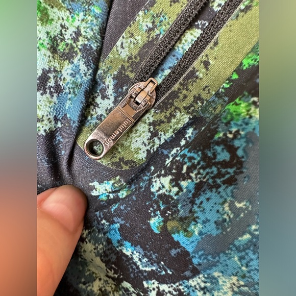 LULULEMON Surge 7” Shorts Blue Green Black Built in Briefs Run Gym Athletic Teal - Picture 6 of 14